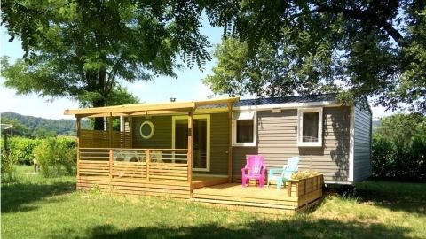 Location Mobil-home 6 personnes - 3 chambres camping 3 étoiles Sud Ardcèhe